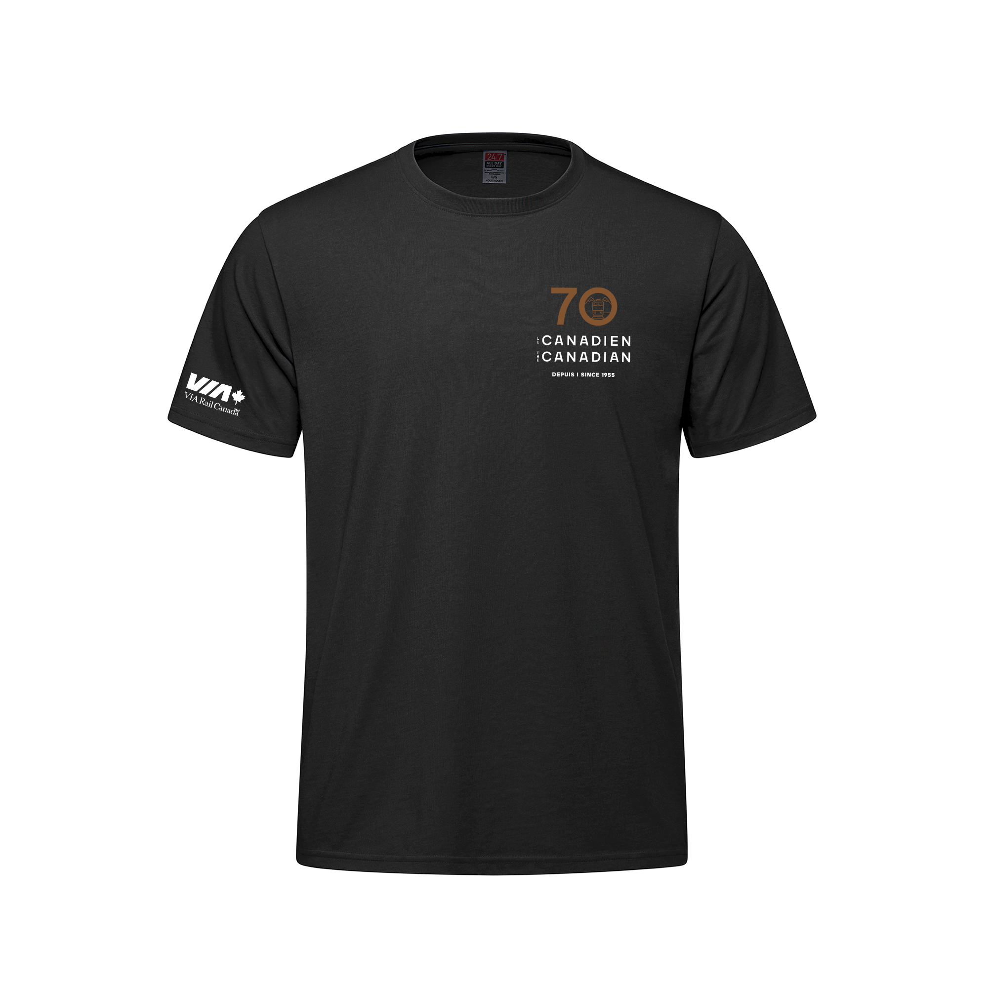 Adult 50/50 Cotton/Polyester Crewneck T-Shirt