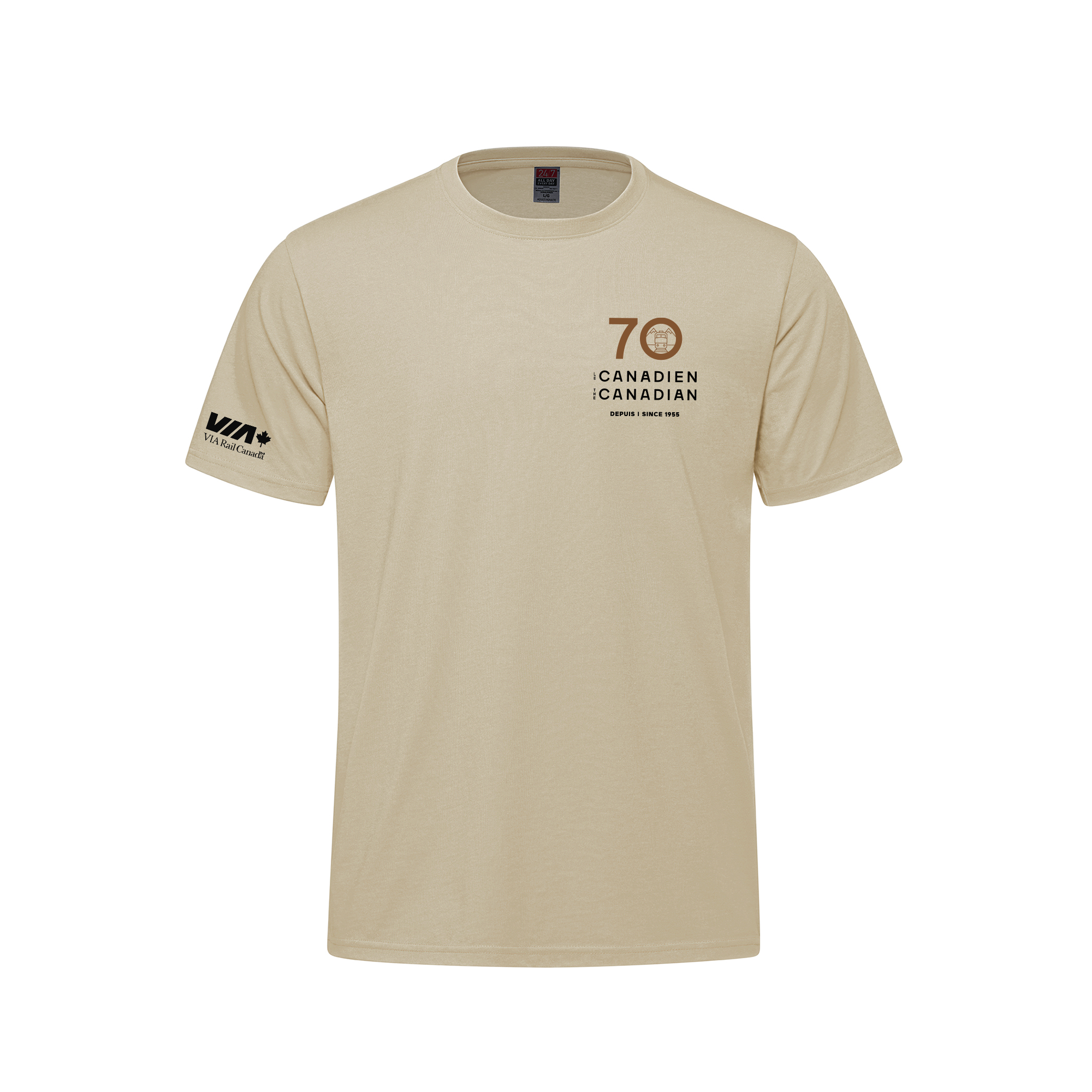 Adult 50/50 Cotton/Polyester Crewneck T-Shirt