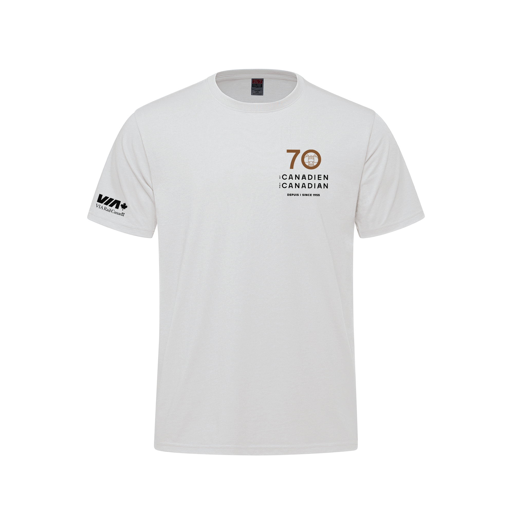 Adult 50/50 Cotton/Polyester Crewneck T-Shirt