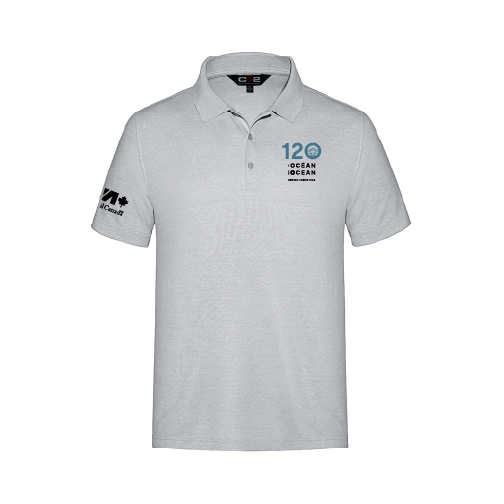 Polo piqué en coton/polyester/élasthanne pour homme