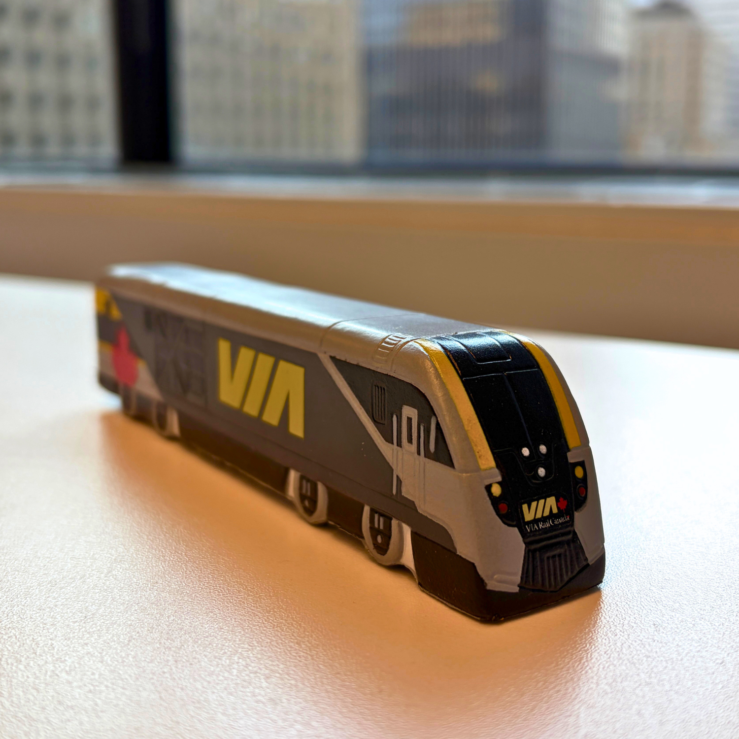 VIA Rail Boutique Collectible Train Engine anti-stress Toy