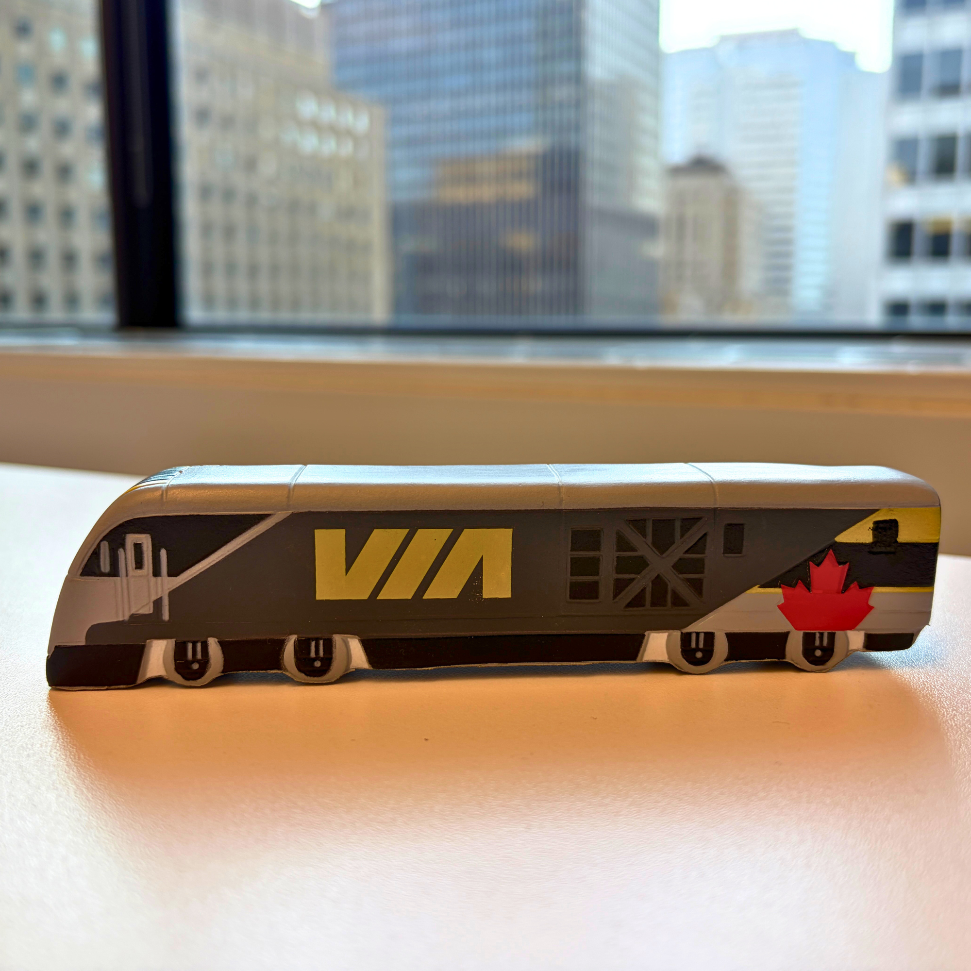VIA Rail Boutique Collectible Train Engine anti-stress Toy