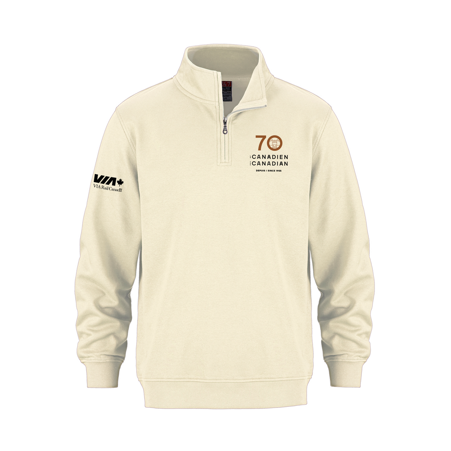 Adult Quarter Zip Sweatshirt