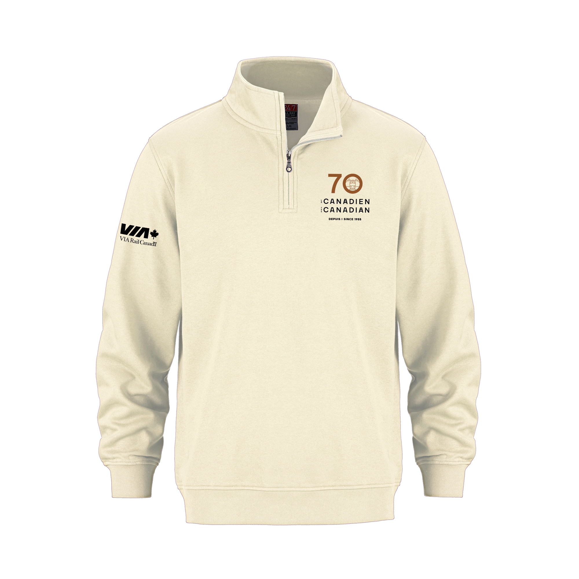 Adult Quarter Zip Sweatshirt