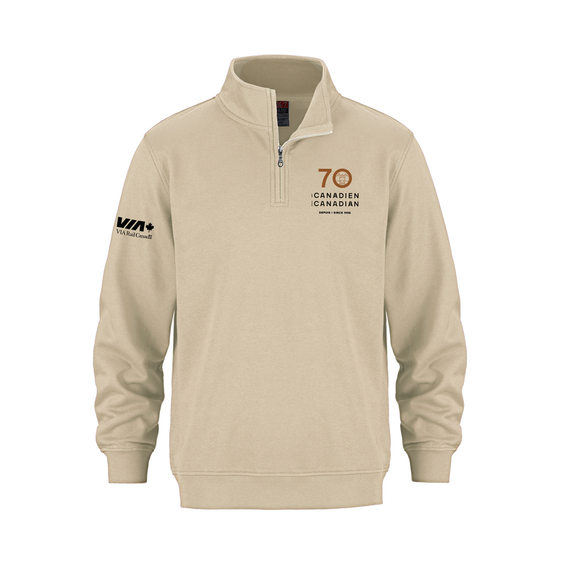 Adult Quarter Zip Sweatshirt