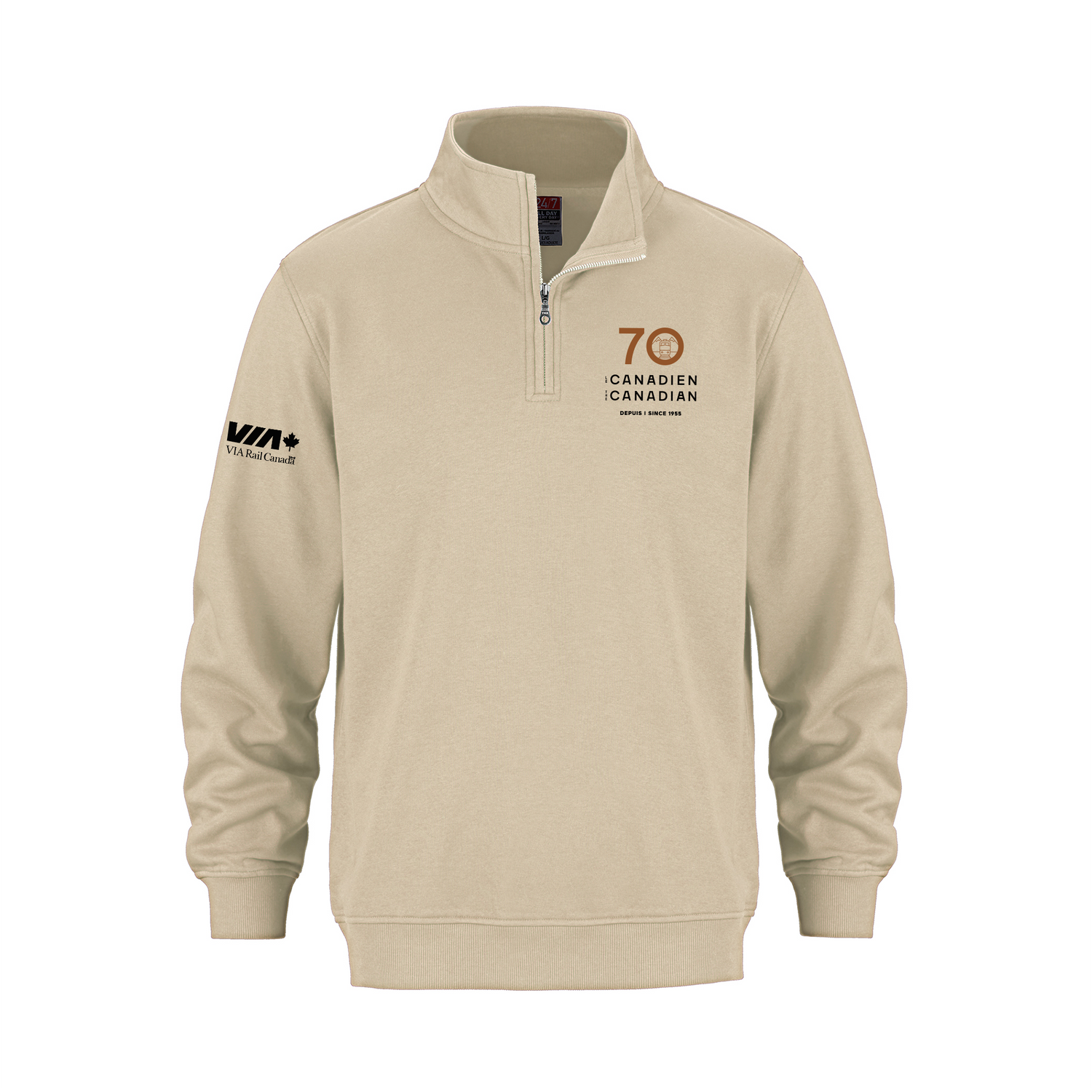 Adult Quarter Zip Sweatshirt