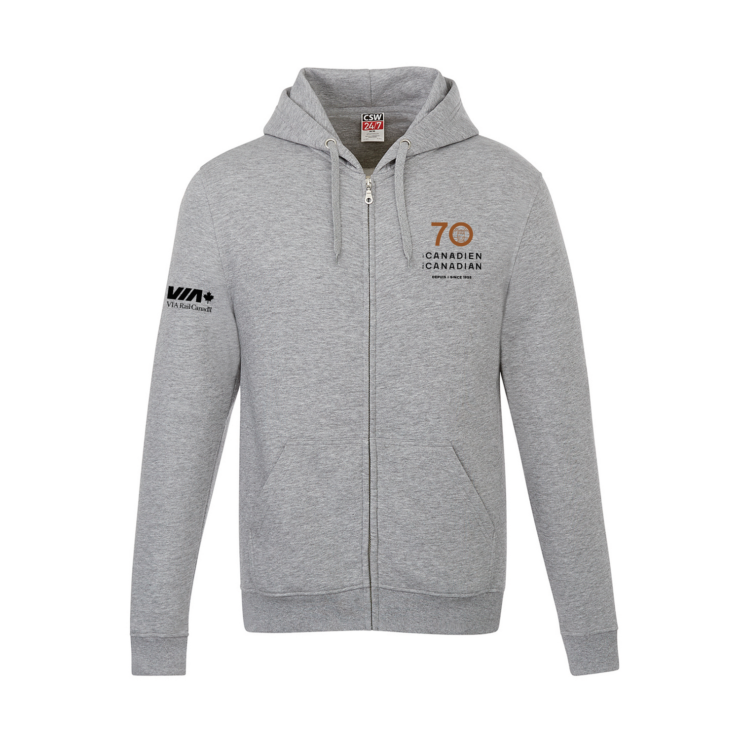 Adult Full Zip Hooded Sweatshirt