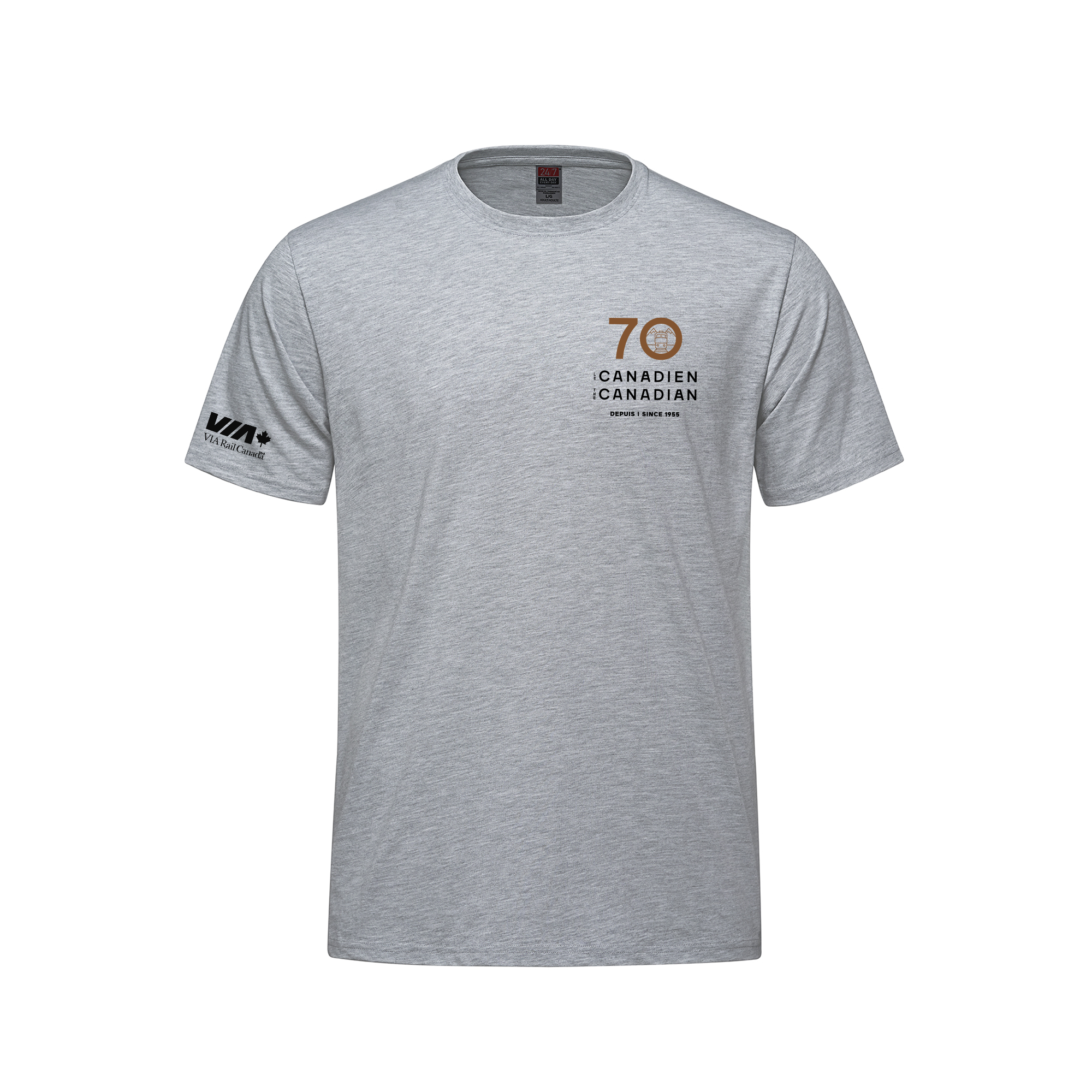 Adult 50/50 Cotton/Polyester Crewneck T-Shirt