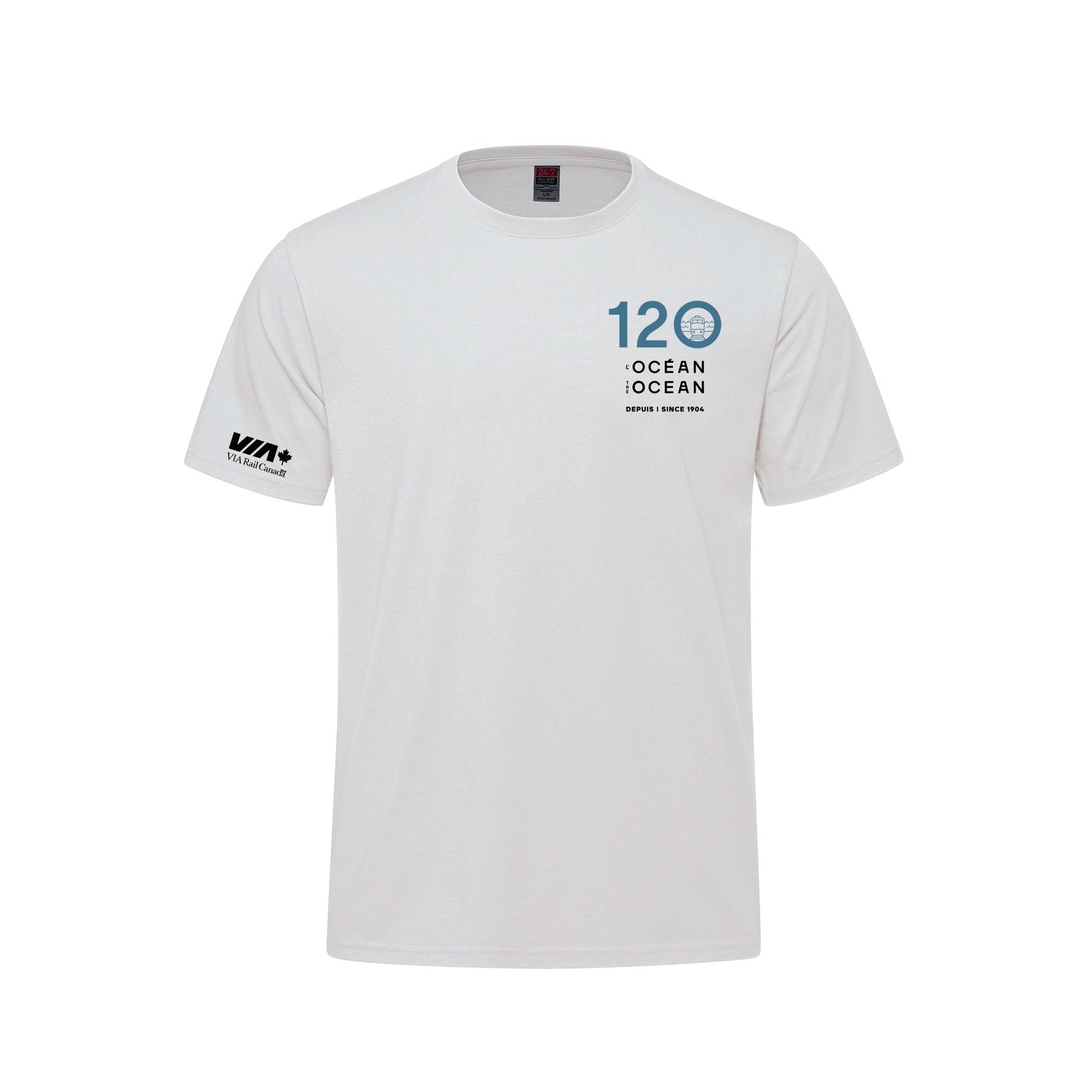 Adult 50/50 Cotton/Polyester Crewneck T-Shirt