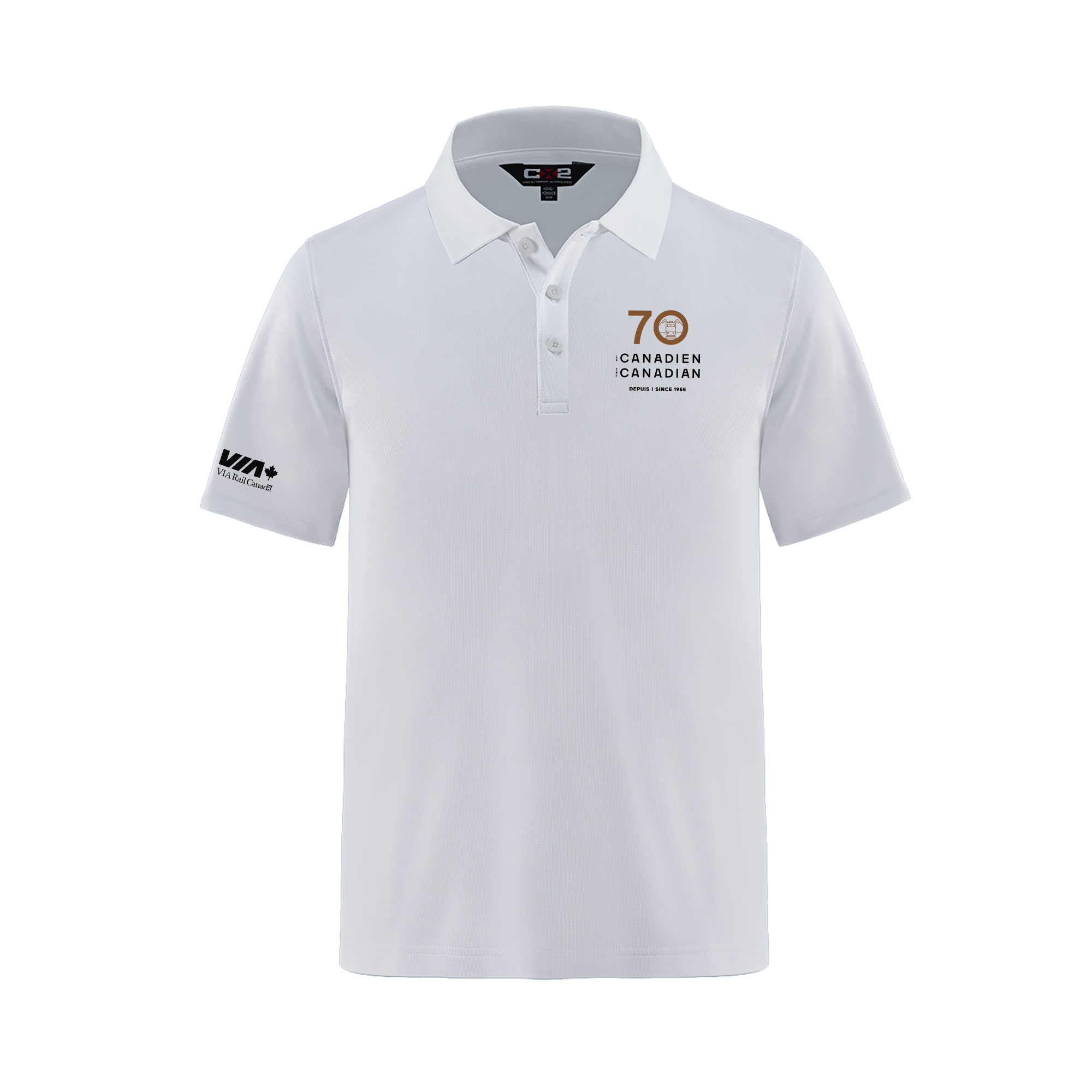 Polo piqué en coton/polyester/élasthanne pour homme