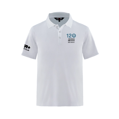 Polo piqué en coton/polyester/élasthanne pour homme